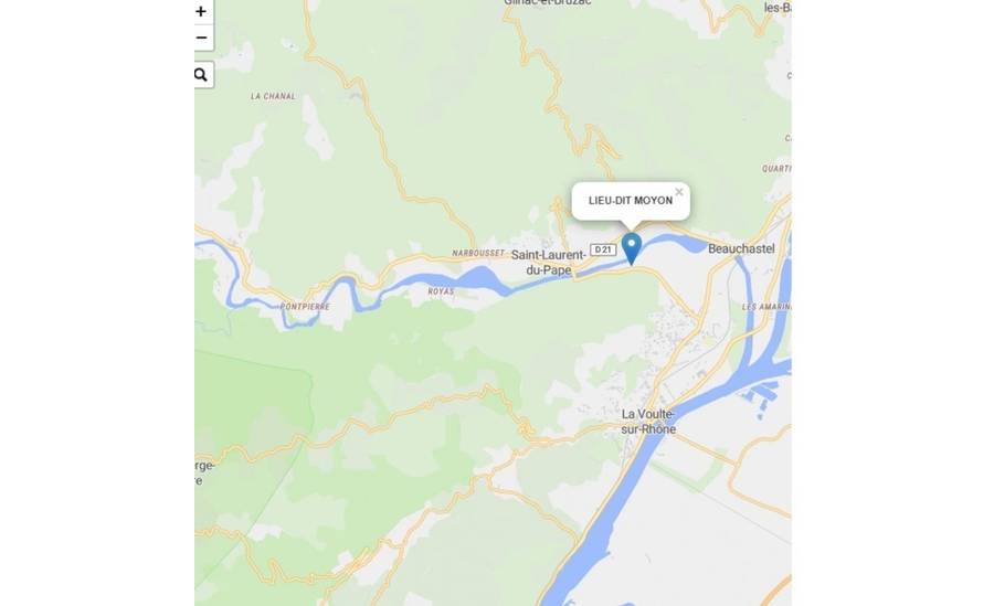 le gite Chabriol se trouve au lieu dit Moyon entre st laurent su pape et Lavoulte/rhone (07800) sur la commune de BEAUCHASTEL (07800)