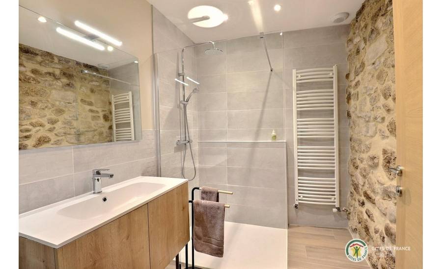 Salle d'eau avec douche à l'italienne