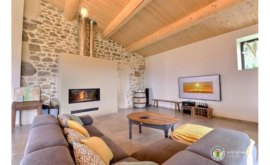 Coin salon dans la pièce de vie